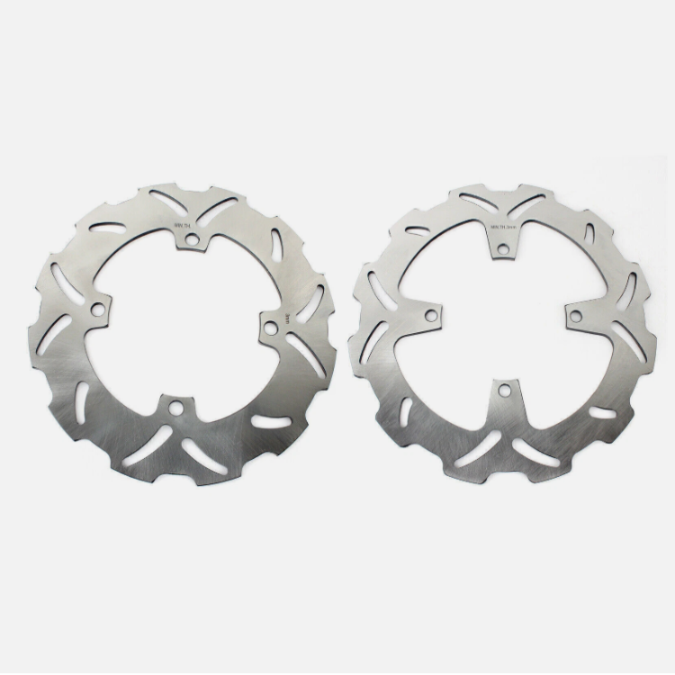 Front / Rear Brake Disc Rotors for Suzuki RMZ250 04-06 / Kawasaki KX125 KX250 03-05 / KX250F 04-05
