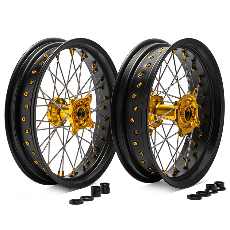 21" 19" 17" Front Rear Wheel Rim Hub Sets for Suzuki RMZ250 2007-2024 / RMZ450 2005-2024