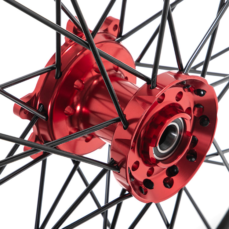 21" 17" Front & 18" 19" 17" Rear Spoked Wheel Rim Hub Set for Honda CRF250R 2014-2025 / CRF450R 2013-2025 / CRF250RX 2019-2025 / CRF450RX 2017-2025 4