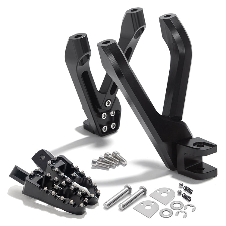 Aluminum Rear Passenger Foot Pegs & Mount Brackets For Sur-ron Ultra Bee