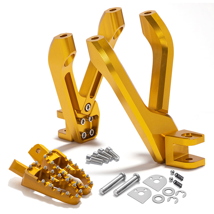 Aluminum Rear Passenger Foot Pegs & Mount Brackets For Sur-ron Ultra Bee