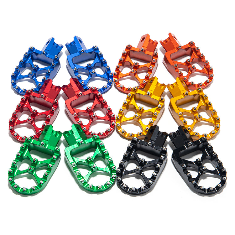 Foot Pegs Pedals For Yamaha PW50 PW80 TTR90 TTR90E TW200 / Honda CR/CRF/XR 50/70/80/100/110 / Kawasaki KLX110