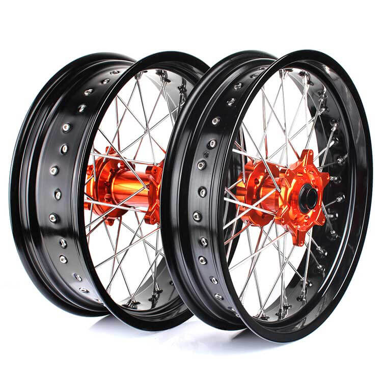 Aluminum Front Rear Wheel Rim Hub Sets for KTM 350 EXC-F 2016-2024 / 3