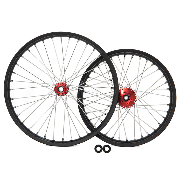 Front 21'' Rear 18'' Wheel Rim Hub Sets for Sur-Ron Light Bee X / Segway X160 X260 / 79Bike Falcon M / E Ride Pro-SS 2.0