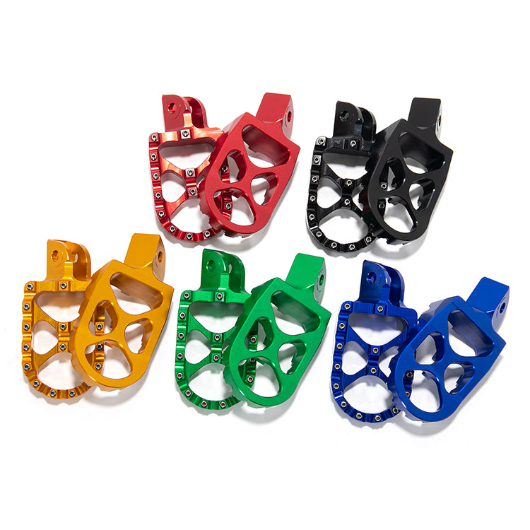 MX Style Foot Pegs Footrest for Kawasaki KLR650 11-18 & 22-24 / Suzuki DL650 V-strom 04-24 / DL1000 V-strom 02-19
