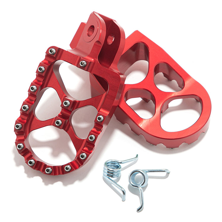 MX Style Foot Pegs Footrest for Kawasaki KLR650 11-18 & 22-24 / Suzuki DL650 V-strom 04-24 / DL1000 V-strom 02-19 10