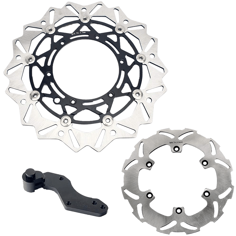 320mm Oversize Front Rear Brake Disc & Bracket for Husaberg 400-650 FE / FE E / FS / FC / FX 1999-2005