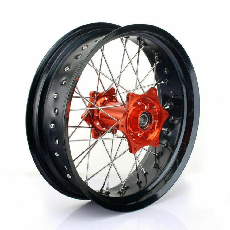 17"×3.5" & 17"×5.0" Supermoto Wheel Rotor Set For KTM 125-540 EXC EXC-F SX SXF SXS SXS-F XC XCW XCF 2003-2014