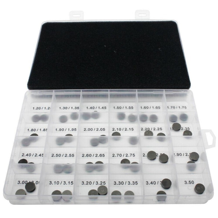 9.48mm Valve Shims Kit (47pcs) 1.2mm-3.5mm for Honda Kawasaki Suzuki Husqvarna Yamaha