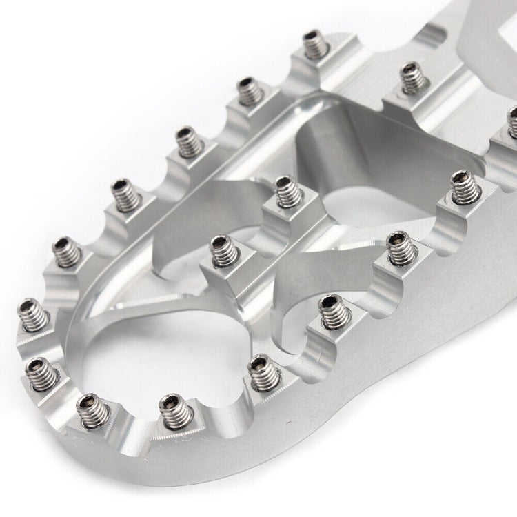 MX Billet Foot Pegs Footrest For Honda XR250 2000-2004 / XR650L 1993-2024 / XR400R 1996-2004 4