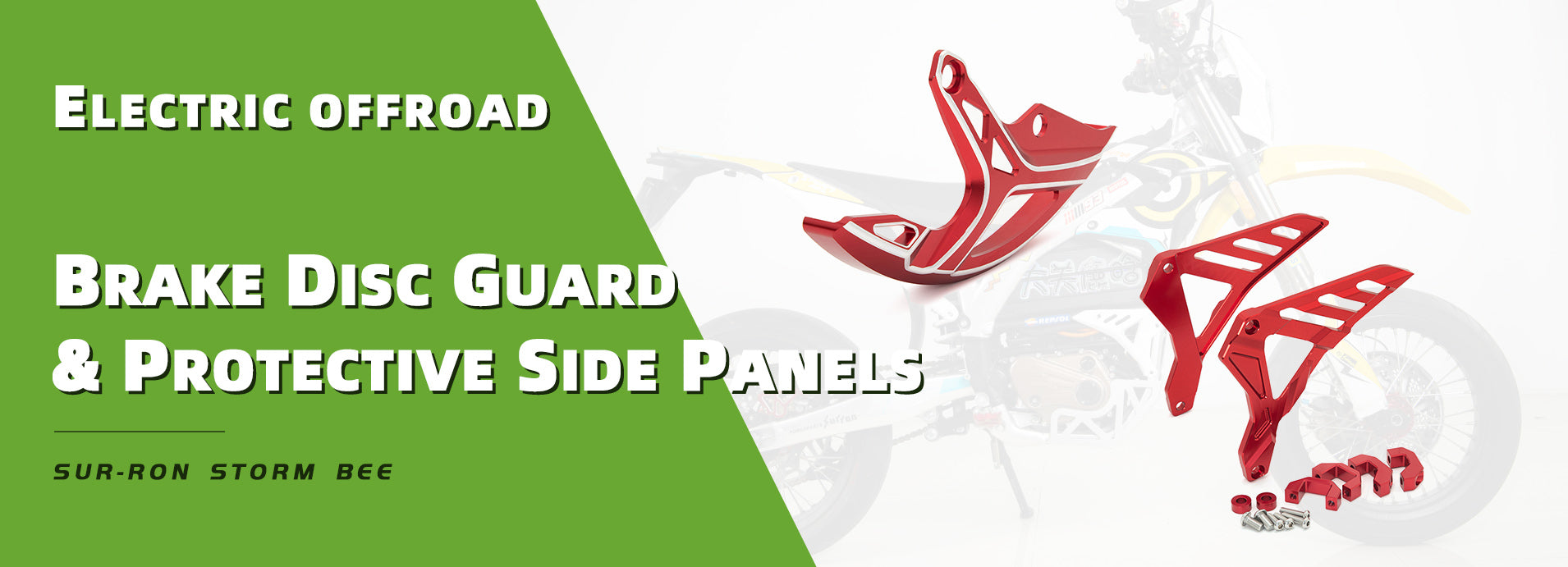Rear Brake Disc Guard And Protective Side Panels for Sur-ron Storm Bee