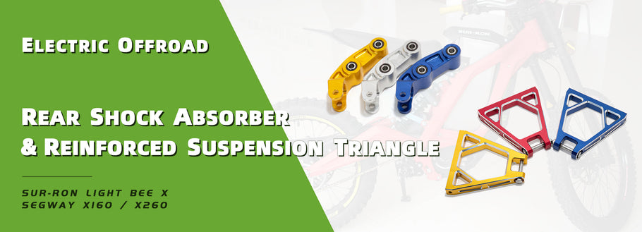 Upgrade Rear Shock Absorber And Reinforced Suspension Triangle For Sur-Ron Light Bee X / Segway X160 & X260
