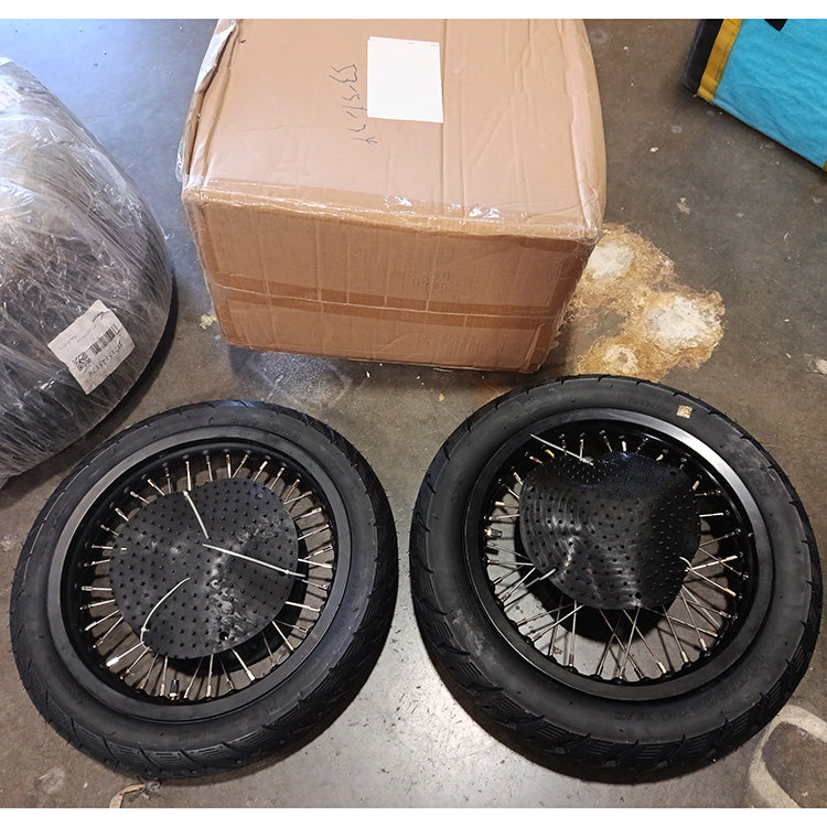 Returned Red 14" Front Rear Wheel Rim Hub Tire Set for Talaria Sting / Talaria XXX / X3 Pro (XXX Pro) / Talaria Sting MX3 / R MX4