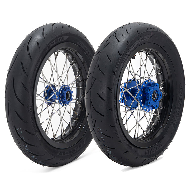 12'' 14'' Supermoto Front Rear Wheel Rim Hub Tire Set for Talaria Sting / Talaria XXX / Talaria Sting MX3 / R MX4