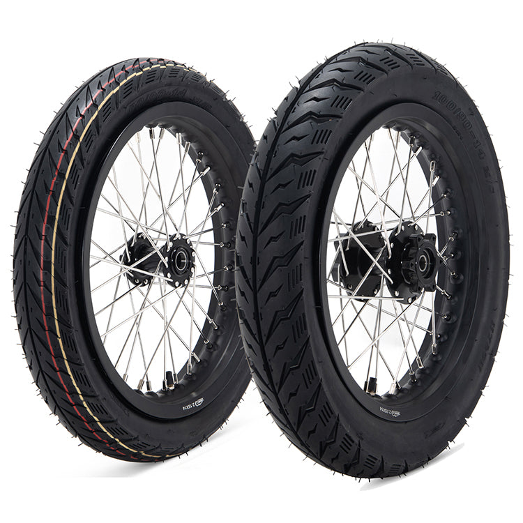 12'' 14'' Supermoto Front Rear Wheel Rim Hub Tire Set for Talaria Sting / Talaria XXX / Talaria Sting MX3 / R MX4 4