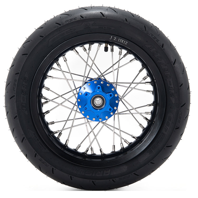 12mm 60/100- 14 Front Wheel Tyre Rim & Disc Rotor 110cc 125cc 140cc 12mm 60/100- 14 Front Wheel Tyre Rim & Disc Rotor 110cc 125cc 140cc