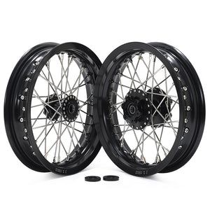 12"×2.15" Supermoto Front Rear Spoke Wheel Set For Sur-Ron Light Bee S