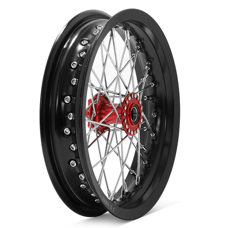 12''x2.15'' Supermoto Front / Rear Spoke Wheel Set For Sur-Ron Light Bee S 6