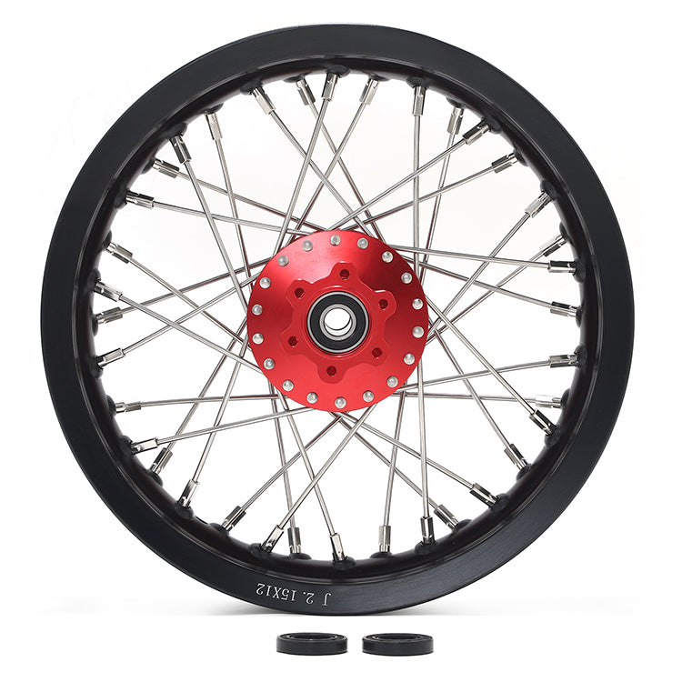 12''x2.15'' Supermoto Front / Rear Spoke Wheel Set For Sur-Ron Light Bee S 9