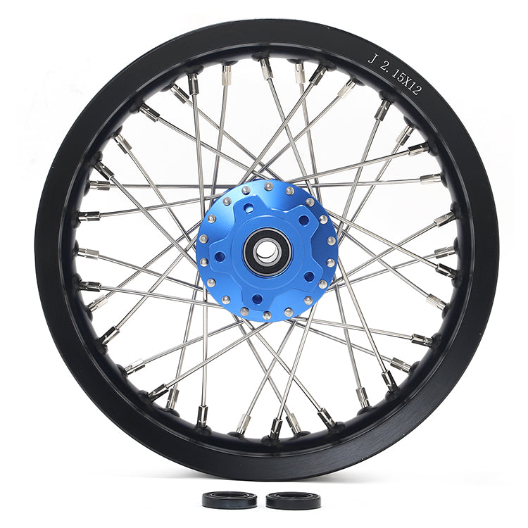 12''x2.15'' Supermoto Front / Rear Spoke Wheel Set For Sur-Ron Light Bee S 8
