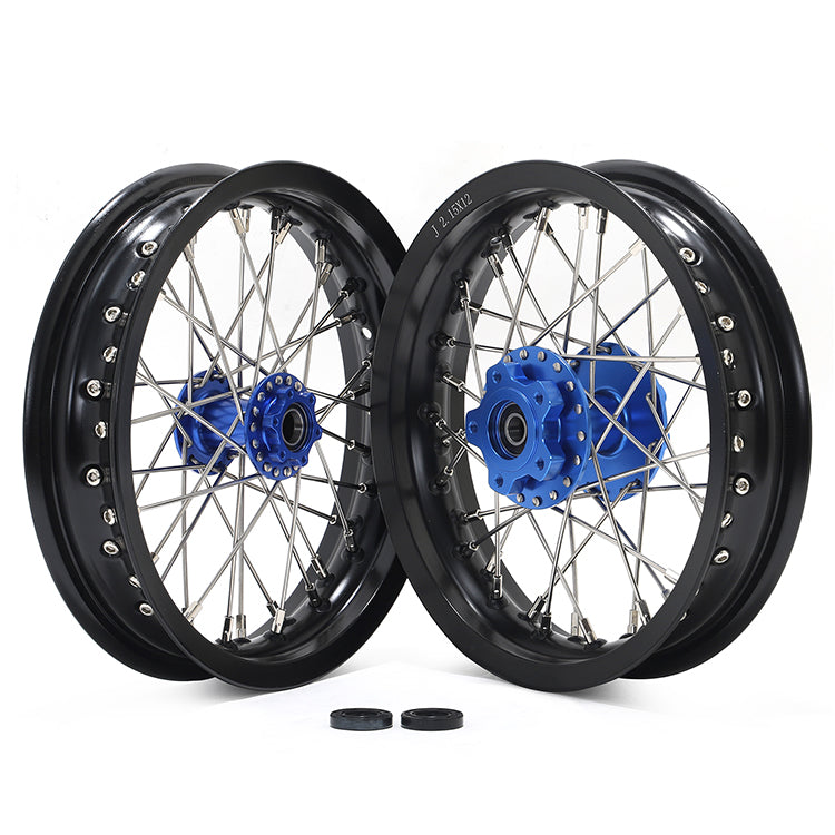 12''x2.15'' Supermoto Front / Rear Spoke Wheel Set For Sur-Ron Light Bee S