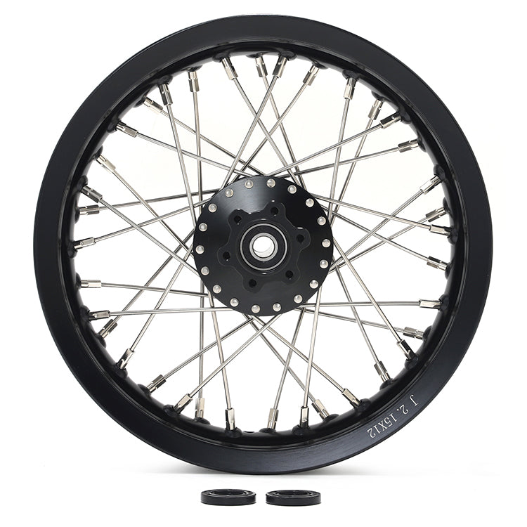 12''x2.15'' Supermoto Front / Rear Spoke Wheel Set For Sur-Ron Light Bee S 7