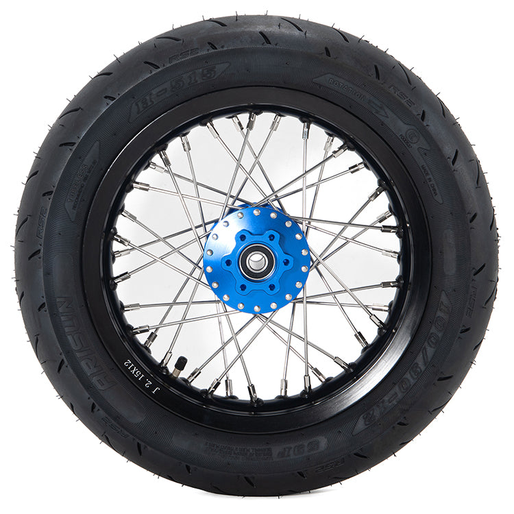 12'' 14'' Supermoto Wheel Rims Hubs Tires Set For Sur-Ron Light Bee X / Segway X160 X260 / 79Bike Falcon M / E Ride Pro-SS 2.0 8