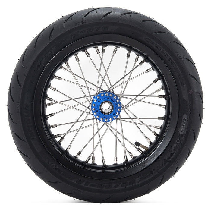 12'' 14'' Supermoto Wheel Rims Hubs Tires Set For Sur-Ron Light Bee X