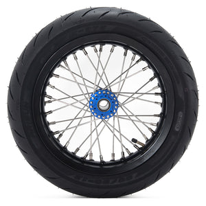 12" 14" Supermoto Wheel Rims Hubs Tires Set For Sur-Ron Light Bee X / Segway X160 X260