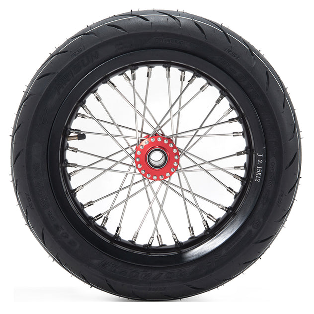 12'' 14'' Supermoto Wheel Rims Hubs Tires Set For Sur-Ron Light Bee X