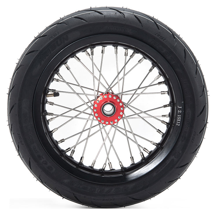 12'' 14'' Supermoto Wheel Rims Hubs Tires Set For Sur-Ron Light Bee X / Segway X160 X260 / 79Bike Falcon M / E Ride Pro-SS 2.0 6