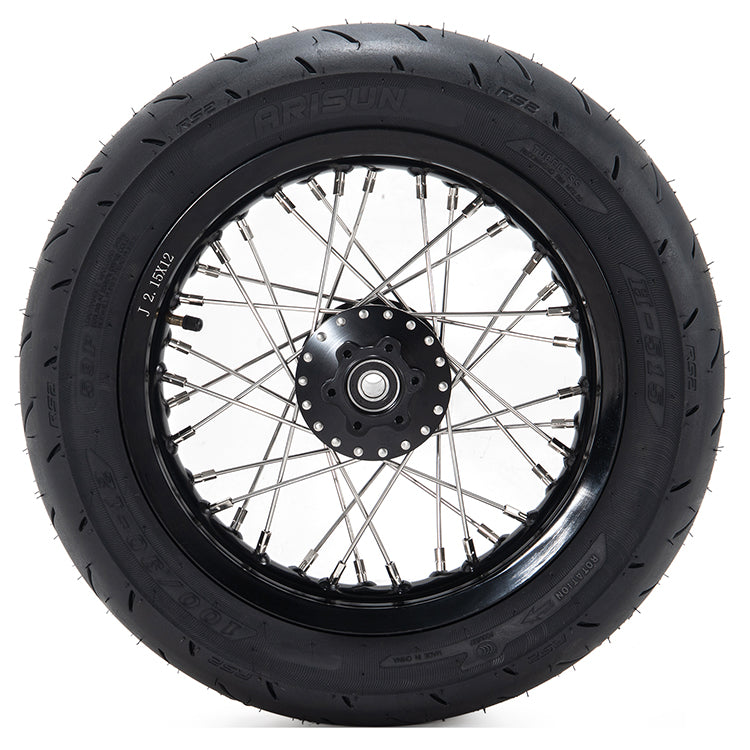 12'' 14'' Supermoto Wheel Rims Hubs Tires Set For Sur-Ron Light Bee X / Segway X160 X260 / 79Bike Falcon M / E Ride Pro-SS 2.0 7