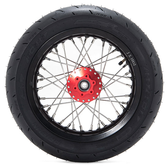12'' 14'' Supermoto Wheel Rims Hubs Tires Set For Sur-Ron Light Bee X