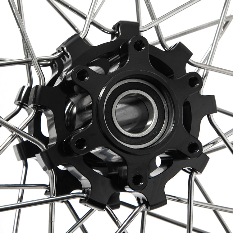 17" Aluminum Front Rear Spoke Wheel Rim Hub Sets for Talaria Sting MX5 Pro 5