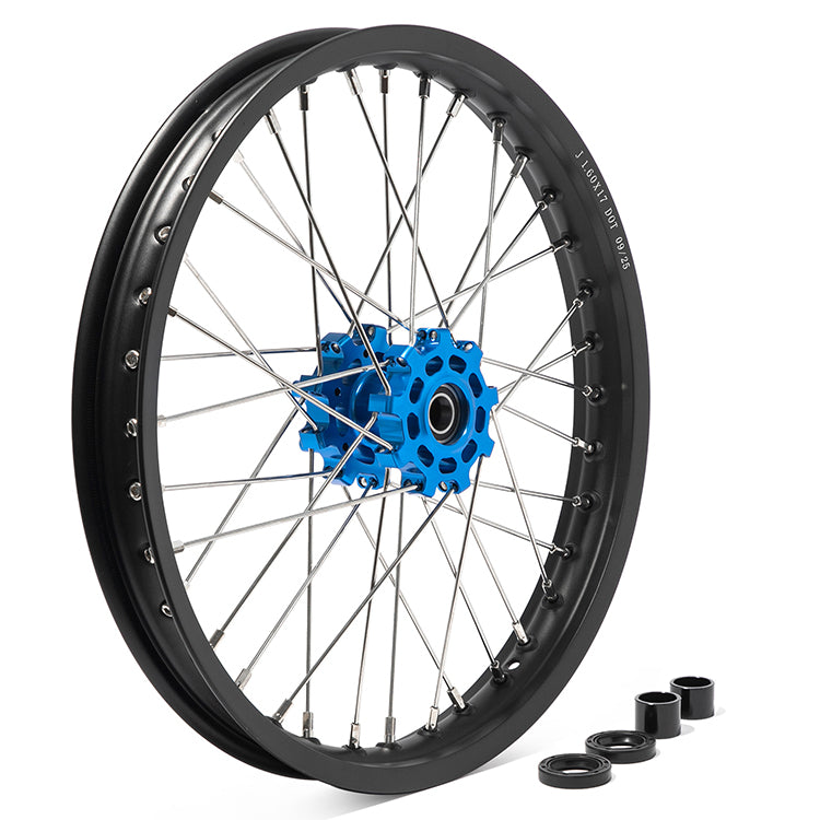 17" Aluminum Front Rear Spoke Wheel Rim Hub Sets for Talaria Sting MX5 Pro 6