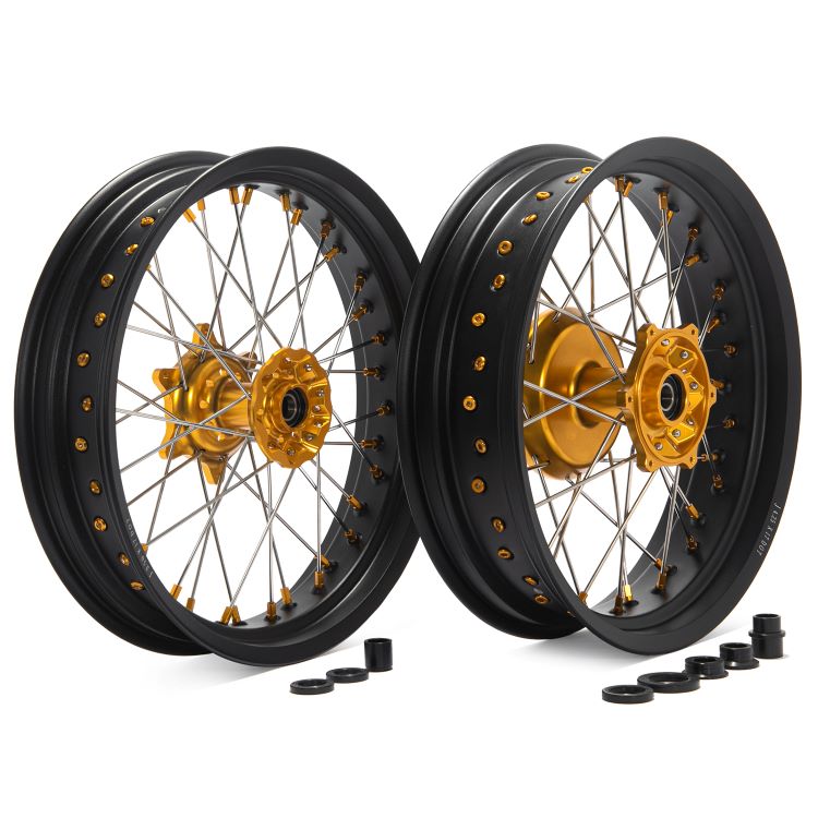 17" Front Rear Wheel Rim Hub Set for Suzuki DR650SE 1996-2024