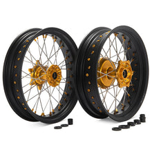 Load image into Gallery viewer, 17&quot; Front &amp; Rear Wheel Rim Hub Set for Suzuki DRZ400SM 2000-2024