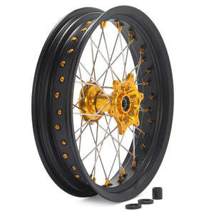 17" Front & Rear Wheel Rim Hub Set for Suzuki DRZ400SM 2000-2024