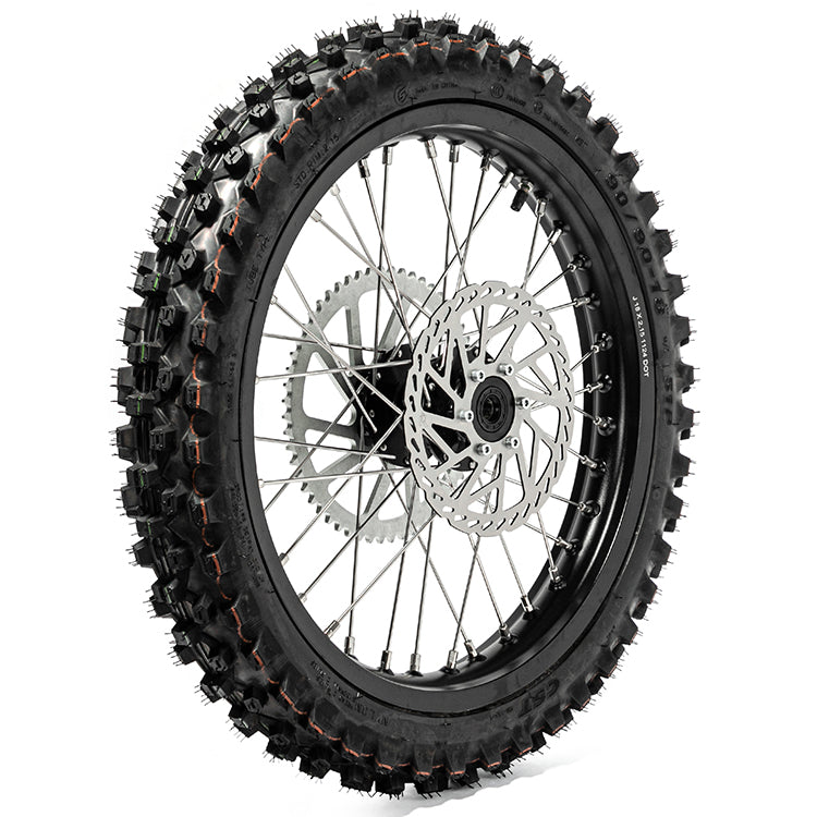 18''×2.15 Rear Wheel Rim Hub Tire & Disc & Sprocket Set for Talaria Sting MX3 / R MX4