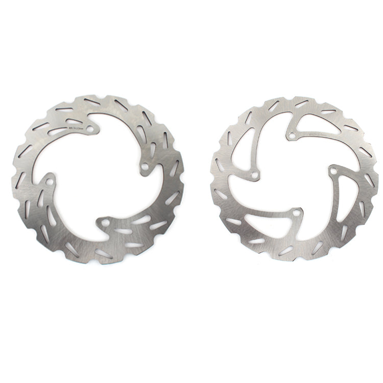 Front / Rear Brake Disc Rotors for Suzuki RMZ250 04-06 / Kawasaki KX125 KX250 03-05 / KX250F 04-05 2