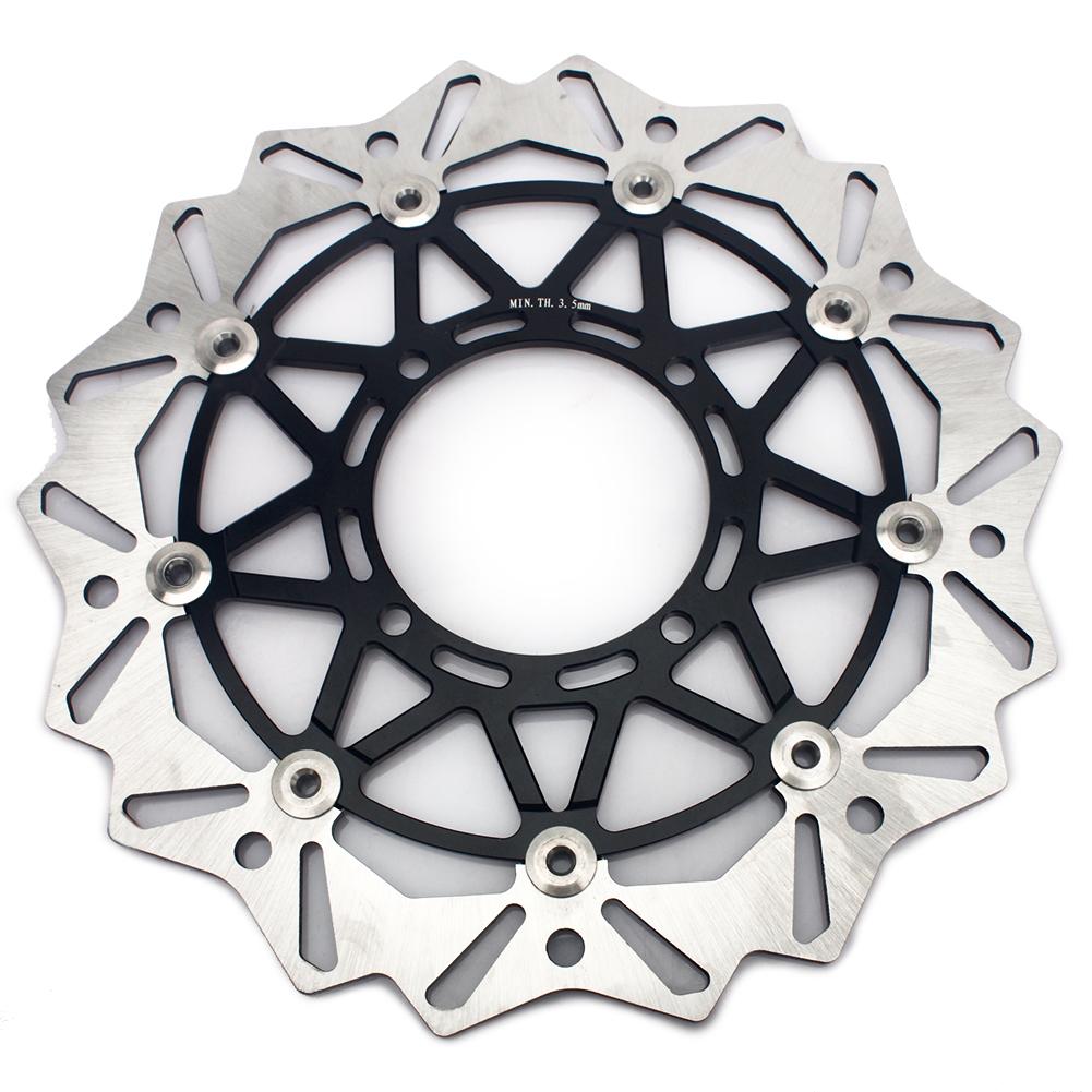 320mm Front Rear Brake Disc Rotors & Bracket for Kawasaki KLX250R 93-96 / KLX300R 97-07 / KLX650 97-03 / KX500 94-04 5