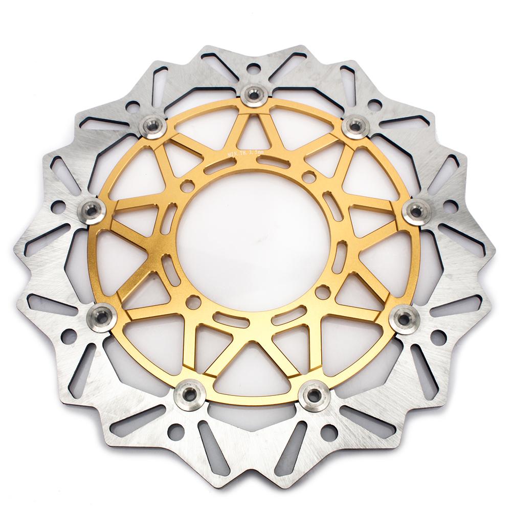 320mm Front Rear Brake Disc Rotors & Bracket for Kawasaki KLX250R 93-96 / KLX300R 97-07 / KLX650 97-03 / KX500 94-04 6