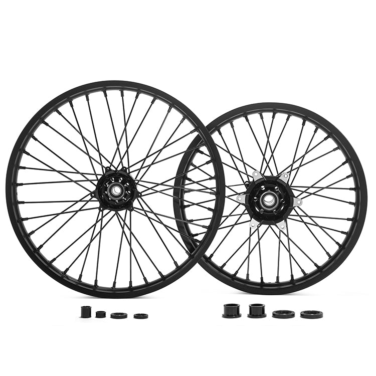 21" 17" Front & 18" 19" 17" Rear Spoked Wheel Rim Hub Set for Honda CR125 CR250 2002-2007 / CRF250R 2004-2013 / CRF450R 2002-2012 13