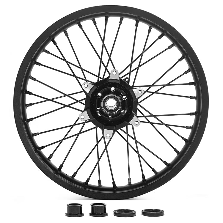 21" 17" Front & 18" 19" 17" Rear Spoked Wheel Rim Hub Set for Honda CR125 CR250 2002-2007 / CRF250R 2004-2013 / CRF450R 2002-2012 10