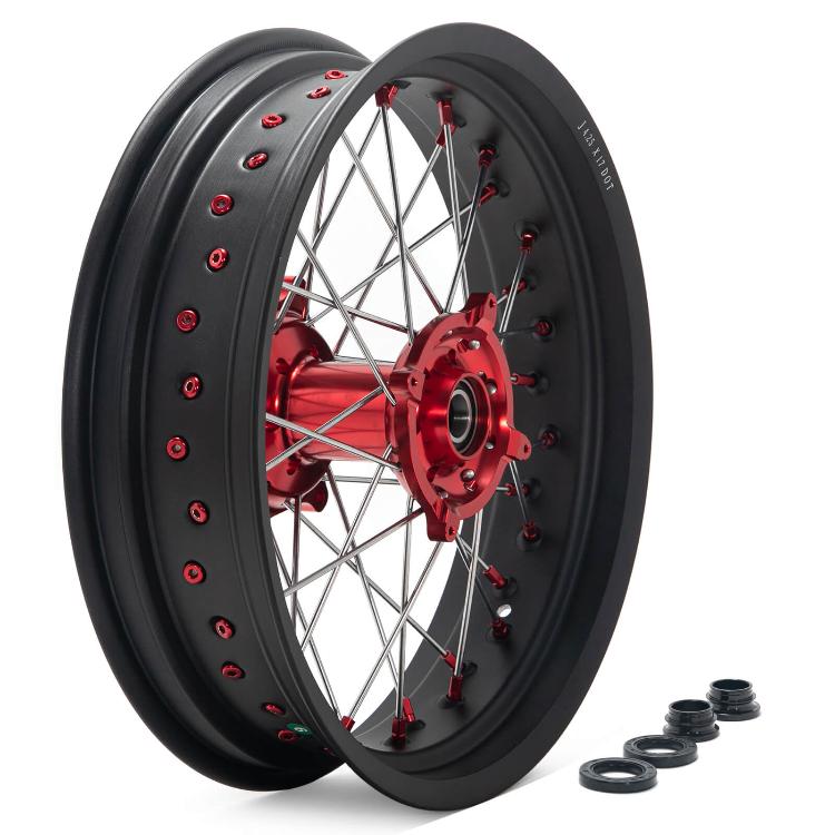 21" 17" Front & 18" 19" 17" Rear Spoked Wheel Rim Hub Set for Honda CRF250R 2014-2025 / CRF450R 2013-2025 / CRF250RX 2019-2025 / CRF450RX 2017-2025 10