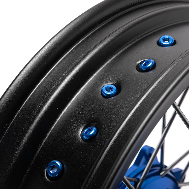 21" 19" 17" Front Rear Spoked Wheel Rim Hub Sets for Yamaha WR250F 2015-2019 / WR450F 2012-2018 8