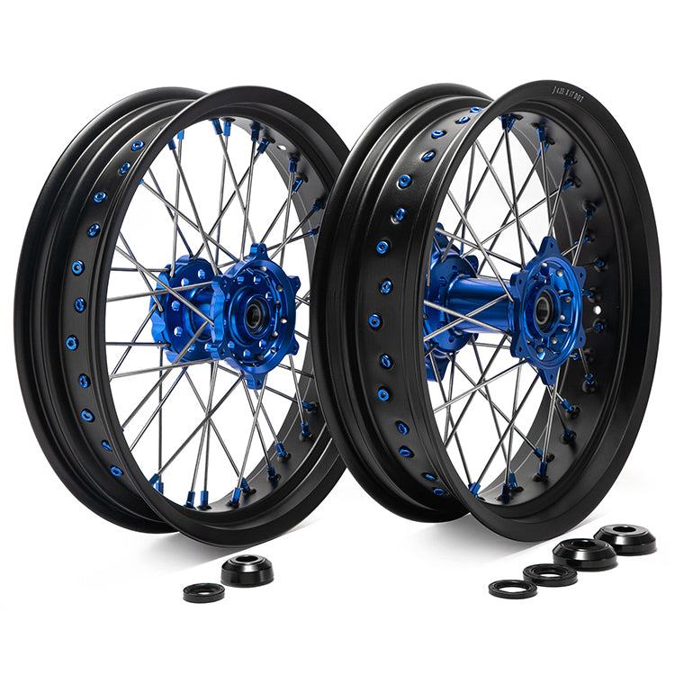 21" 18'' 17'' Front Rear Spoked Wheel Rim Hub Set for Yamaha YZ250FX 2015-2025 / YZ450FX 2016-2025 / WR250F 2020-2025 / WR450F 2019-2025