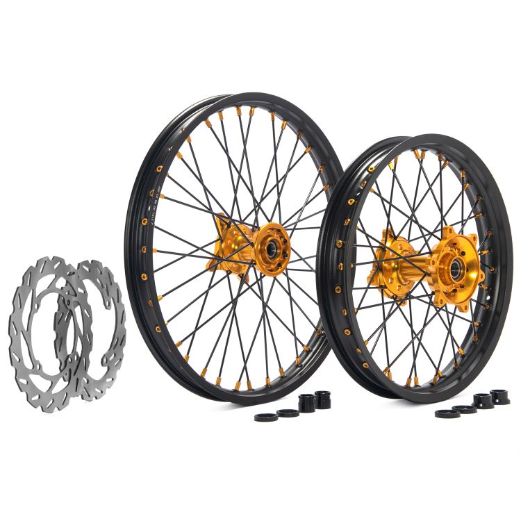 21" Front & 18" Rear Wheel Rim Hub Rotor Set for Suzuki RMZ250 2007-2021 / RMZ450 2005-2017