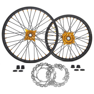 21" Front & 18" Rear Wheel Rim Hub Rotor Set for Suzuki RMZ250 2007-2021 / RMZ450 2005-2017