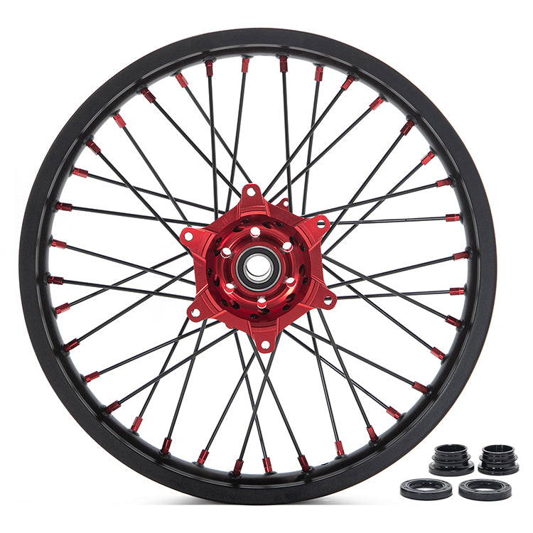 21" 17" Front & 18" 19" 17" Rear Spoked Wheel Rim Hub Set for Honda CRF250R 2014-2025 / CRF450R 2013-2025 / CRF250RX 2019-2025 / CRF450RX 2017-2025 5